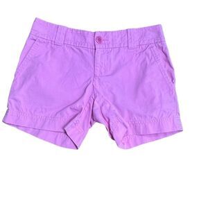 Lilly Pulitzer Pink Low Rise Khaki Shorts Size 0